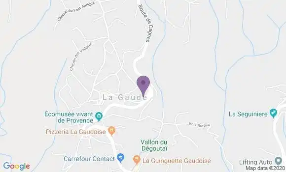 Localisation La Gaude Bp - 06610