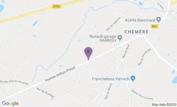 Localisation Chemere Bp - 44680