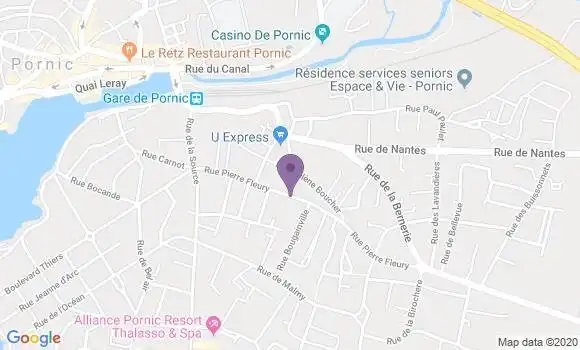 Localisation Pornic la Birochere Bp - 44210