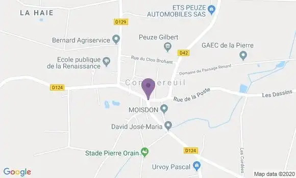Localisation Conquereuil Bp - 44290