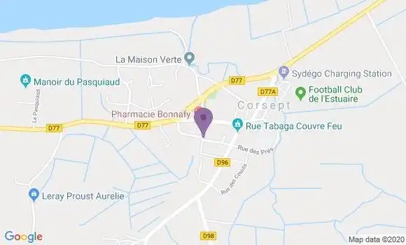Localisation Corsept Ap - 44560