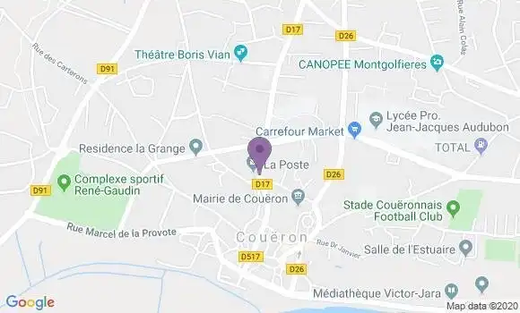 Localisation Coueron Principal - 44220