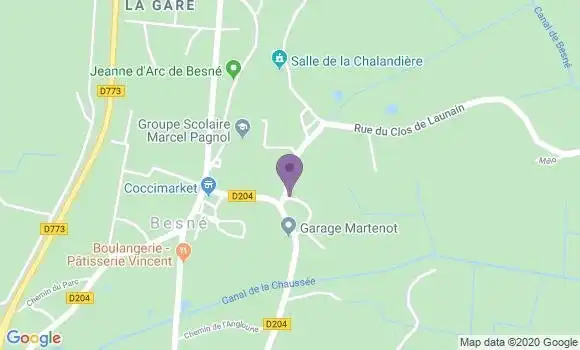 Localisation Crossac Ap - 44160