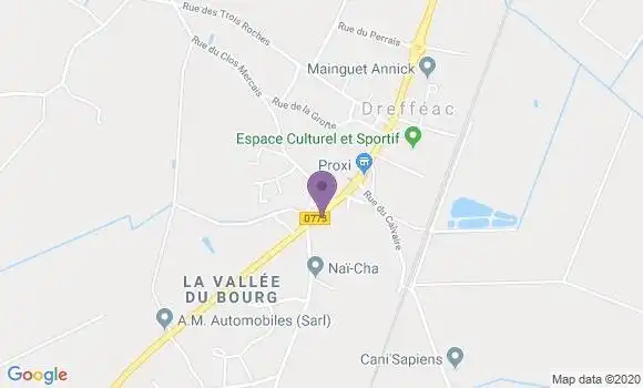 Localisation Dreffeac Ap - 44530