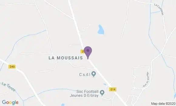 Localisation Erbray Bp - 44110