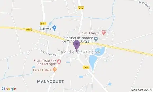 Localisation Fay de Bretagne Bp - 44130