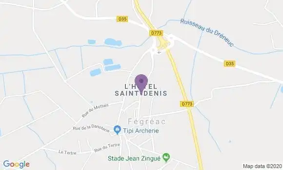 Localisation Fegreac Bp - 44460