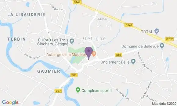 Localisation Getigne Bp - 44190
