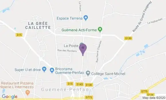 Localisation Guemene Penfao - 44290
