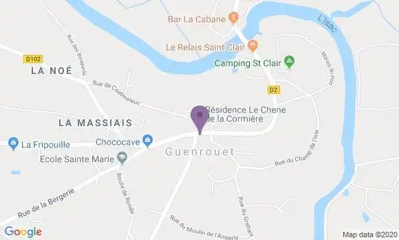 Localisation Guenrouet Bp - 44530