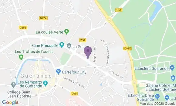 Localisation Guerande - 44350