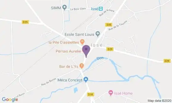 Localisation Isse Bp - 44520