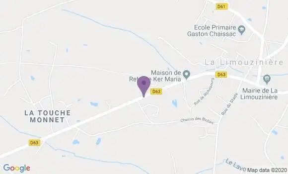 Localisation La Limouziniere Ap - 44310