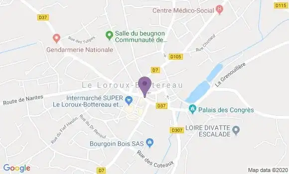 Localisation Le Loroux Bottereau - 44430