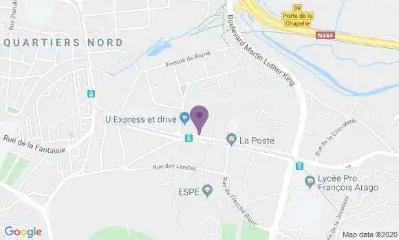 Localisation Nantes Bourgeonniere Bp - 44300