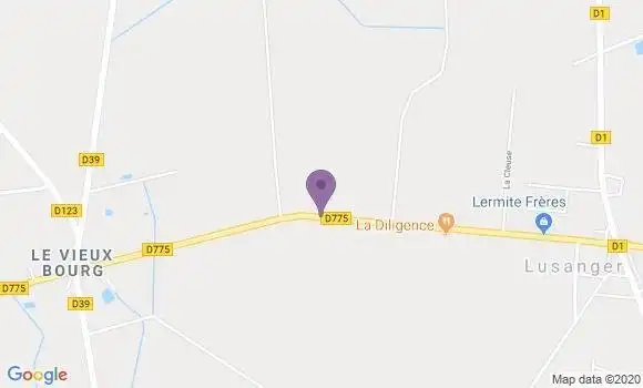 Localisation Lusanger Ap - 44590