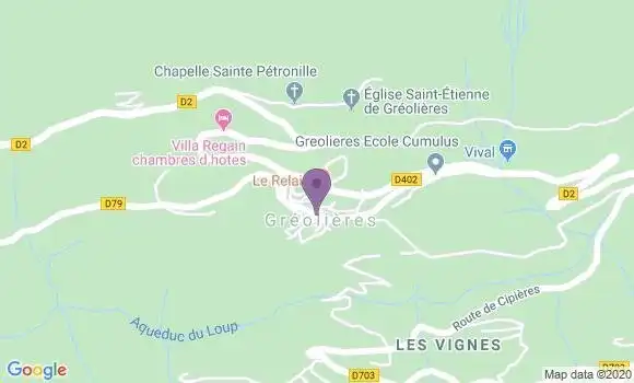 Localisation Greolieres Bp - 06620