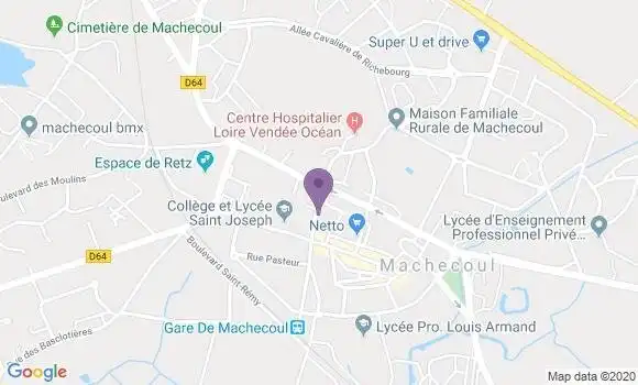 Localisation Machecoul - 44270