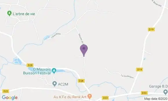 Localisation Maumusson Ap - 44540
