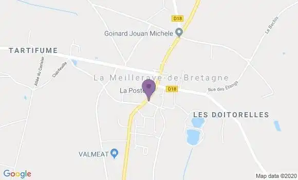 Localisation La Meilleraye de Bretagne Bp - 44520