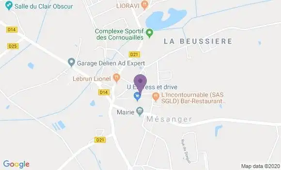 Localisation Mesanger Bp - 44522