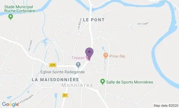 Localisation Monnieres Bp - 44690