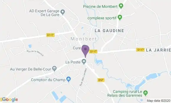 Localisation Montbert - 44140
