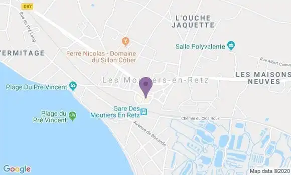 Localisation Les Moutiers En Retz Bp - 44760