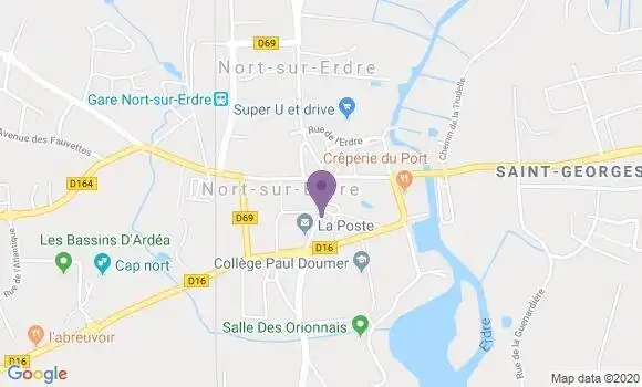 Localisation Nort sur Erdre - 44390
