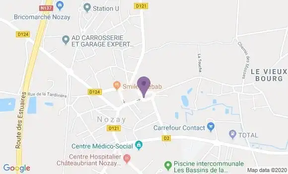 Localisation Nozay - 44170