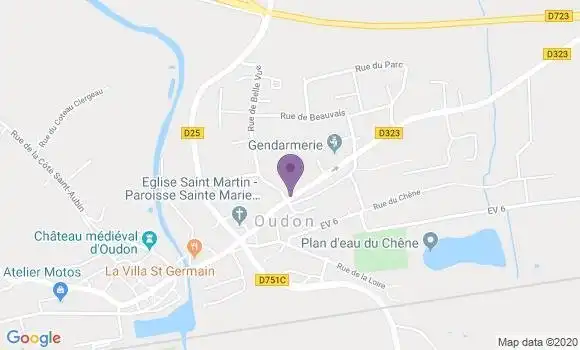 Localisation Oudon Bp - 44521
