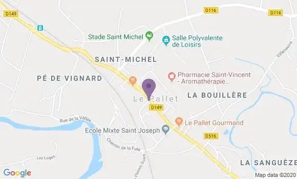 Localisation Le Pallet Bp - 44330