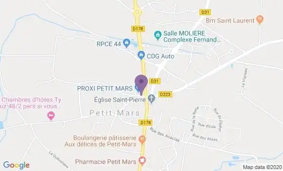 Localisation Petit Mars Ap - 44390