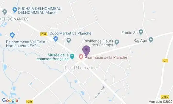 Localisation La Planche Bp - 44140