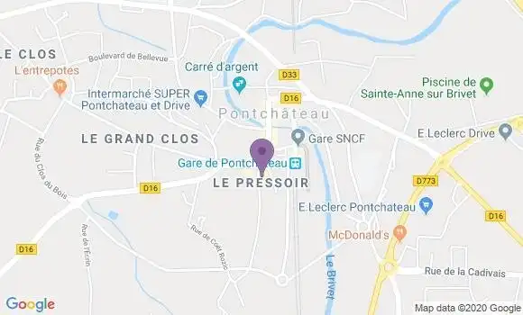 Localisation Pontchateau - 44160