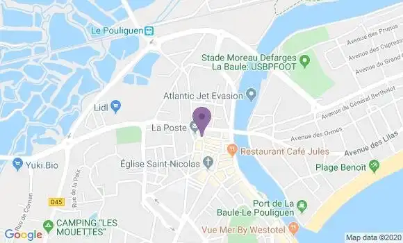 Localisation Le Pouliguen - 44510