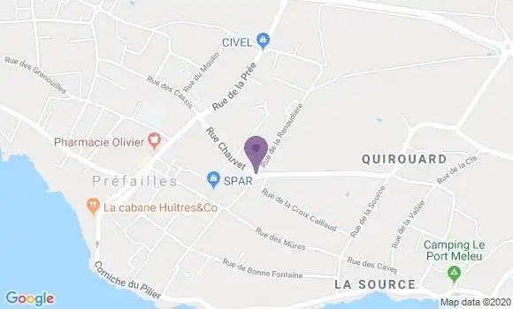Localisation Prefailles Bp - 44770