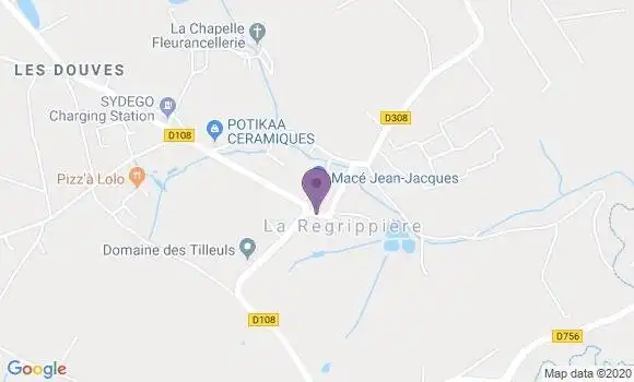 Localisation La Regrippiere Ap - 44330