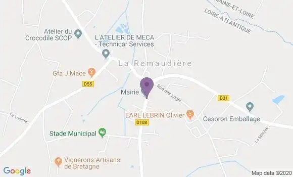 Localisation La Remaudiere Bp - 44430