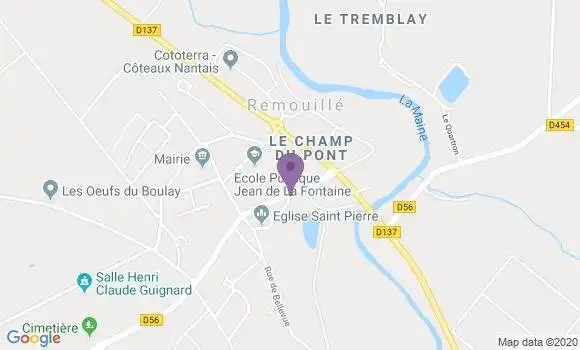 Localisation Remouille Ap - 44140