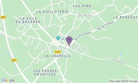 Localisation Saint Andre des Eaux Bp - 44117