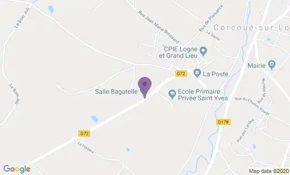 Localisation Corcoue sur Logne Bp - 44650