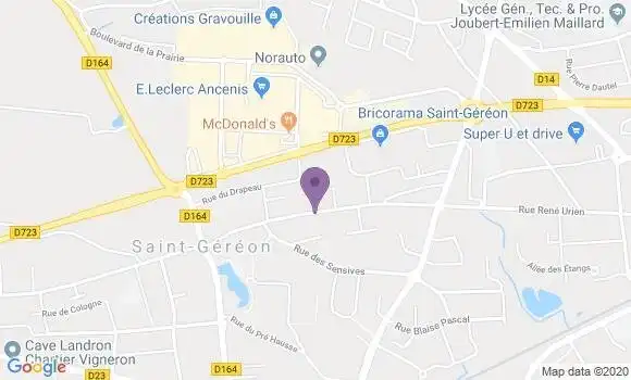 Localisation Saint Gereon Ap - 44150