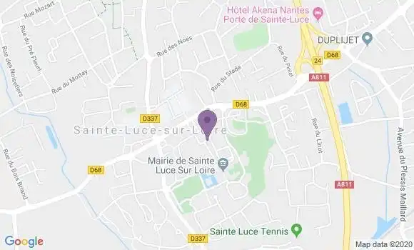 Localisation Sainte Luce sur Loire - 44980