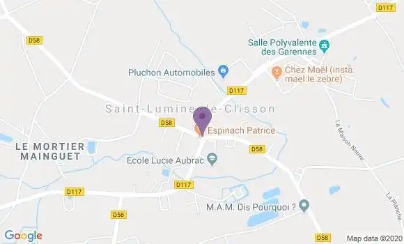 Localisation Saint Lumine de Clisson Ap - 44190