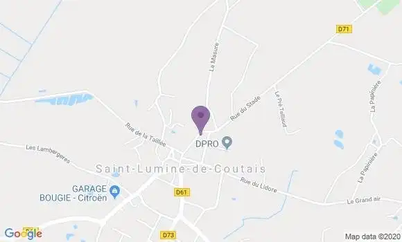 Localisation Saint Lumine de Coutais Ap - 44310