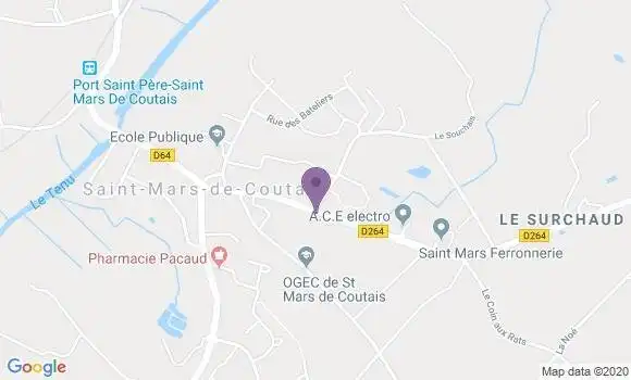 Localisation Saint Mars de Coutais Ap - 44680