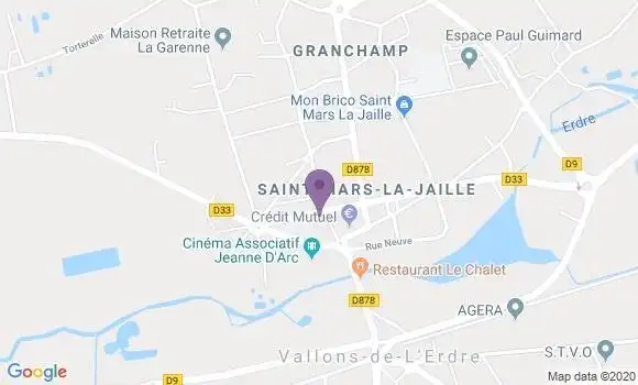 Localisation Saint Mars la Jaille - 44540