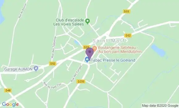 Localisation St Molf Ap - 44350