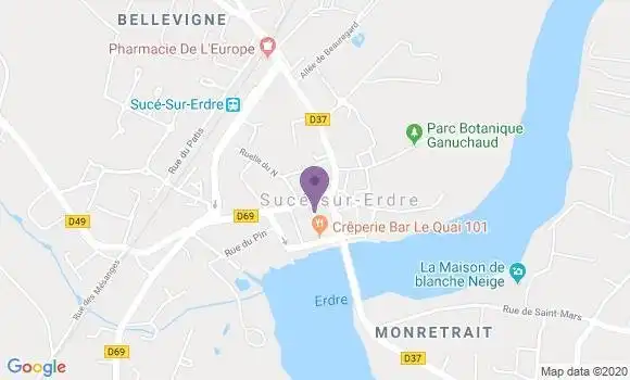 Localisation Suce sur Erdre Bp - 44240